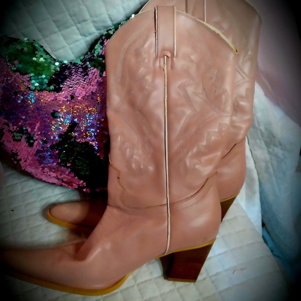 Pink Cowboy Boots
